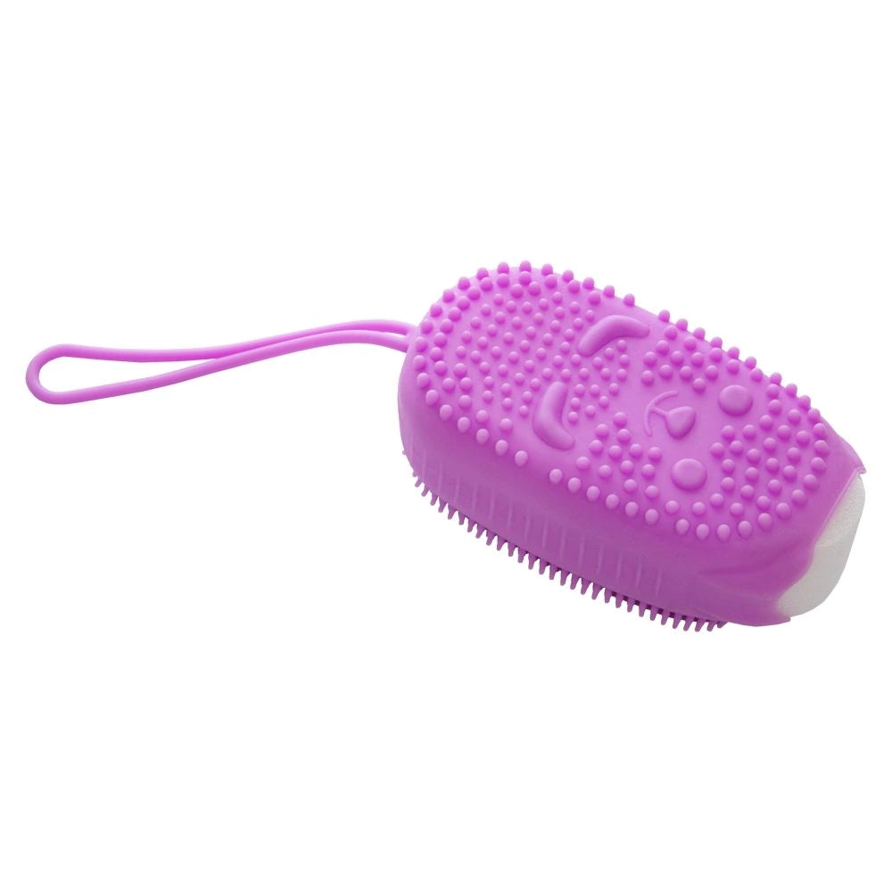 Esponja de Banho Capa Silicone Massageador Porco Espinho