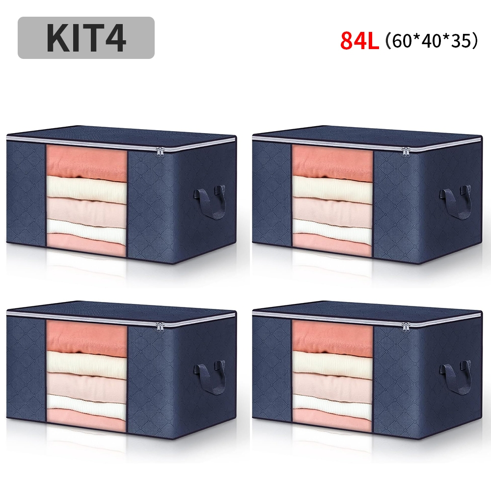 Organizador de Roupas e Edredons 84L - Caixa Saco Ecológica Anti-Poeira, Umidade e Insetos | Norden Casa