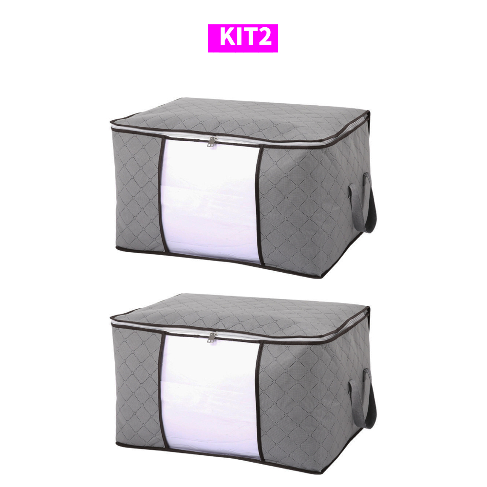 Organizador de Roupas e Edredons 84L - Caixa Saco Ecológica Anti-Poeira, Umidade e Insetos | Norden Casa