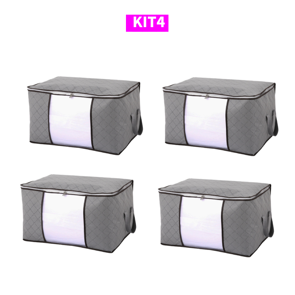 Organizador de Roupas e Edredons 84L - Caixa Saco Ecológica Anti-Poeira, Umidade e Insetos | Norden Casa