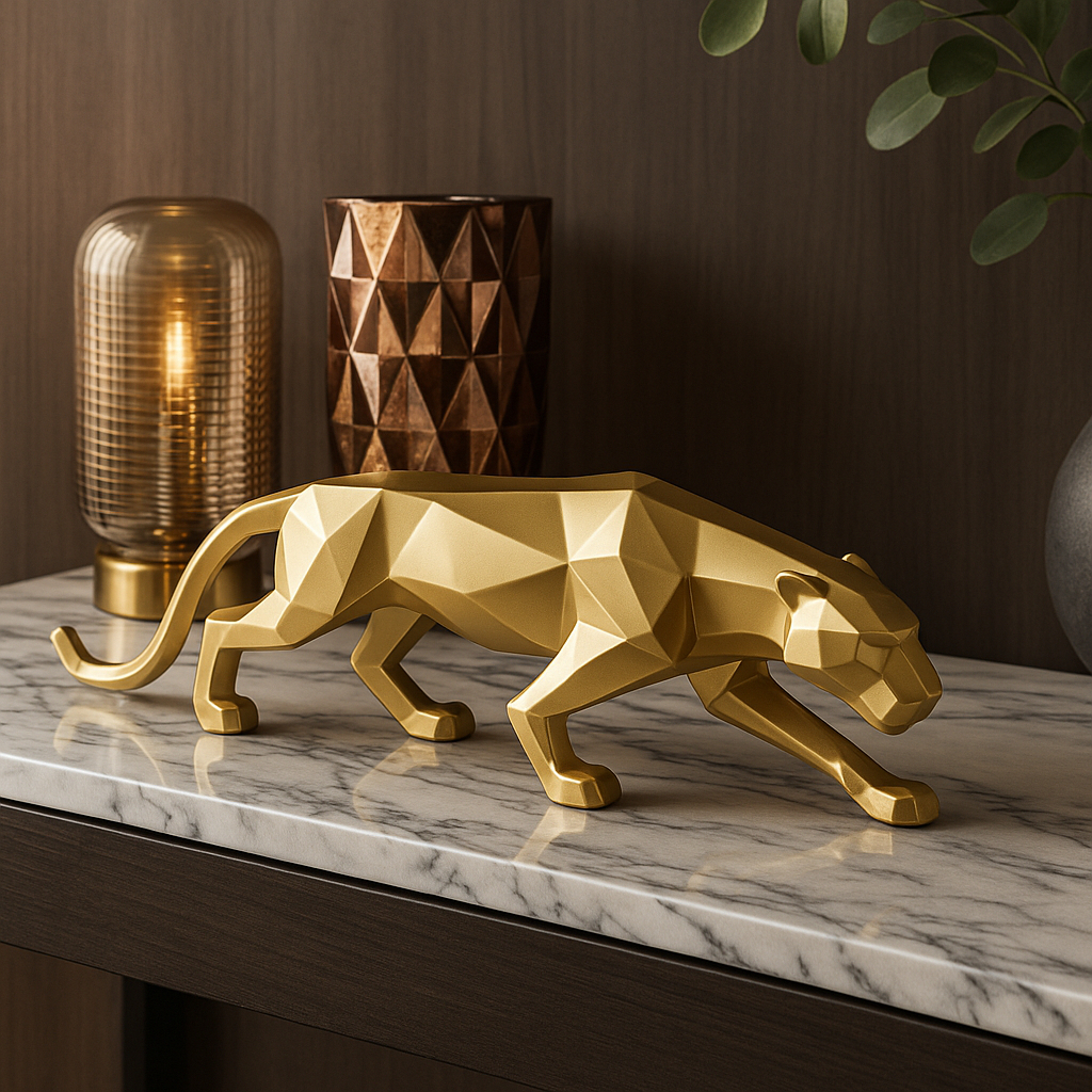 Escultura Pantera Negra – Poder, Sofisticação e Presença na Sua Decoração