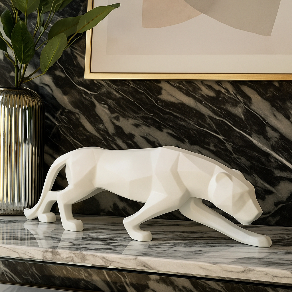 Escultura Pantera Negra – Poder, Sofisticação e Presença na Sua Decoração