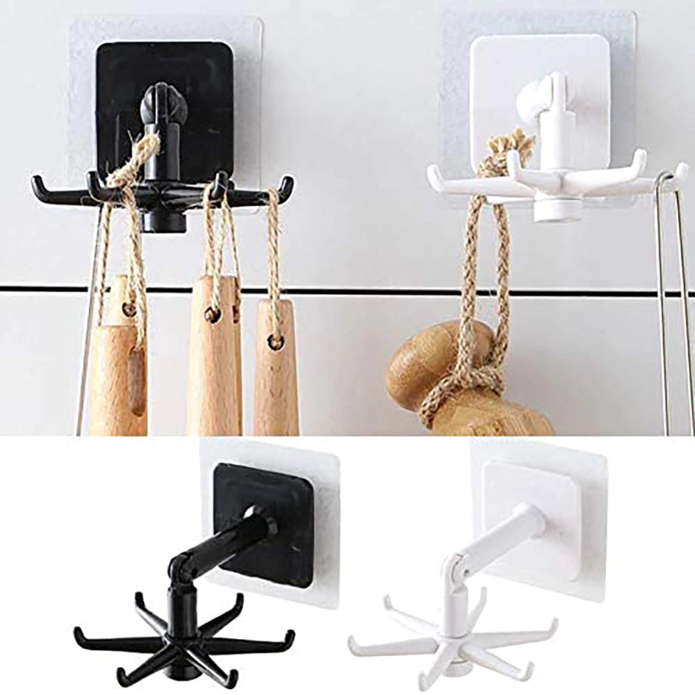 Gancho de Utensílios de Cozinha Multiuso Rotativo