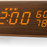 Relógio Despertador Digital LED de Mesa –hora , data, temperatura.