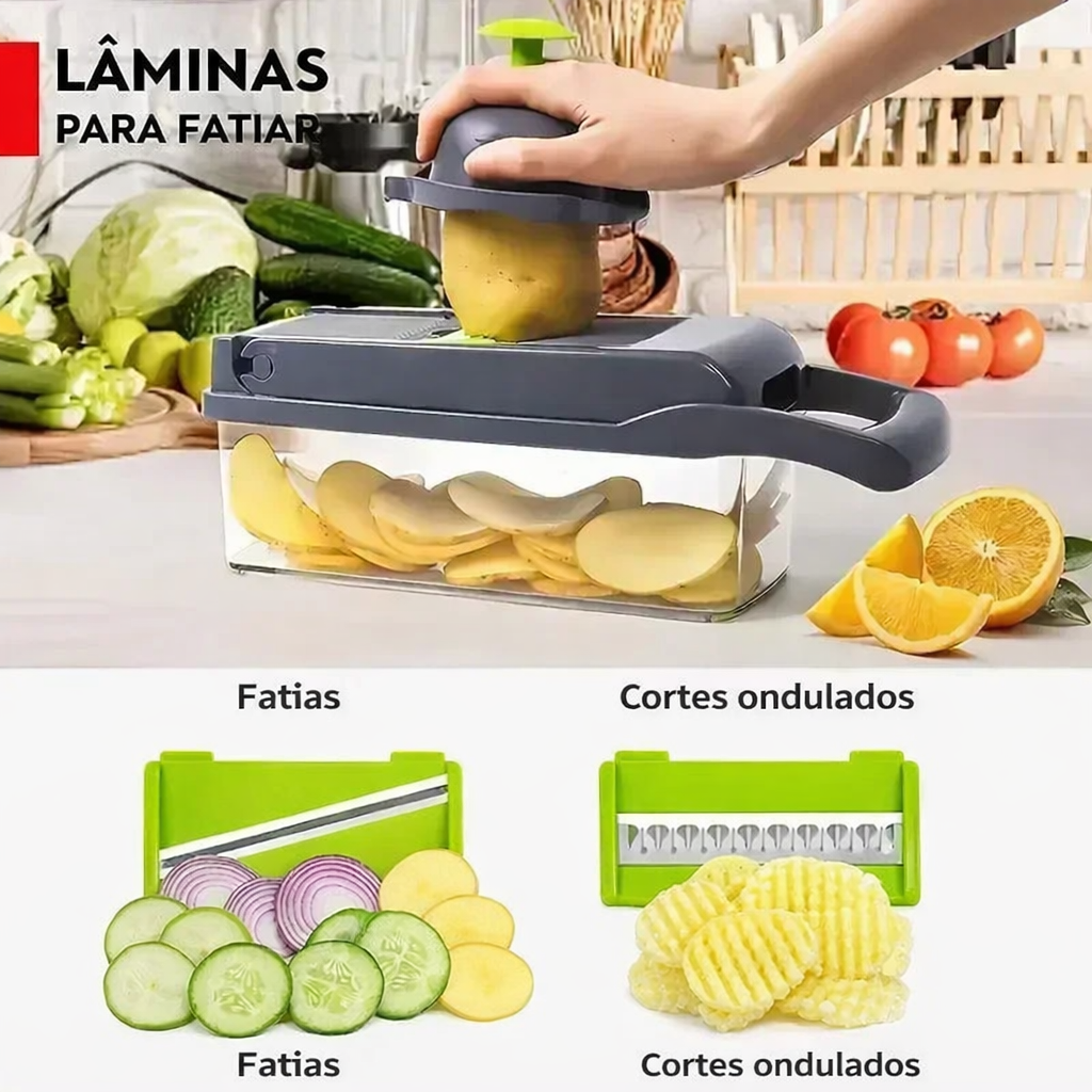 Fatiador de Legumes 16 em 1 Multifuncional Inox