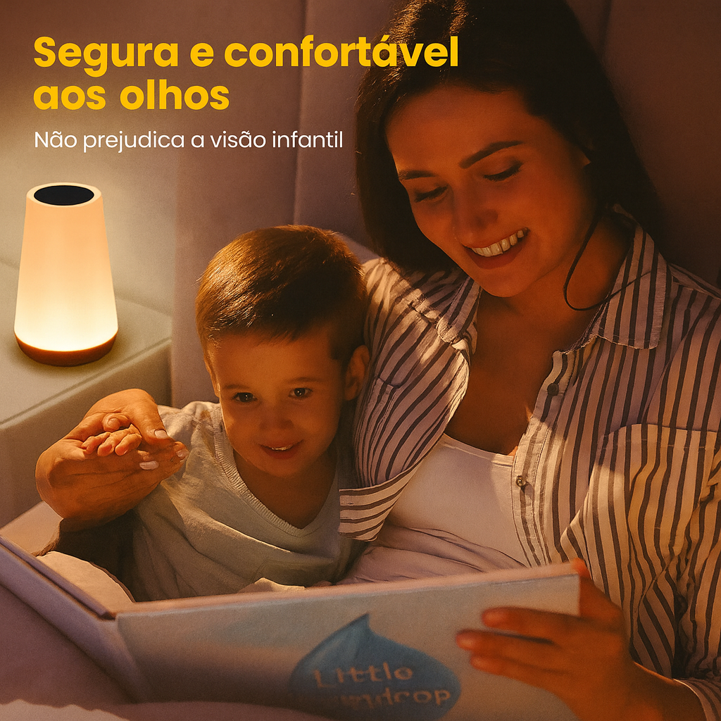 Luminária LED Multicolorida – Crie Ambientes Incríveis com 1 Toque.