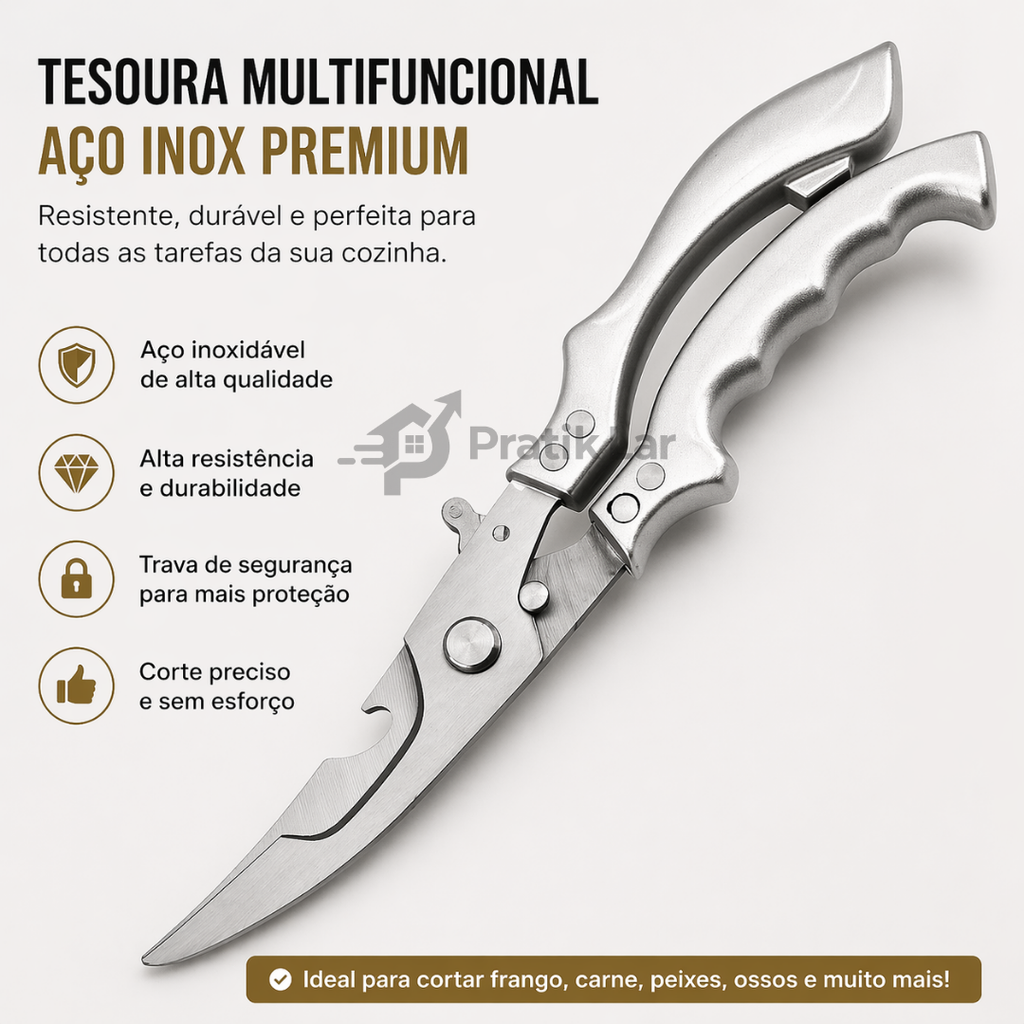 Tesoura Multifuncional CulinaBlade™ Pratik Lar