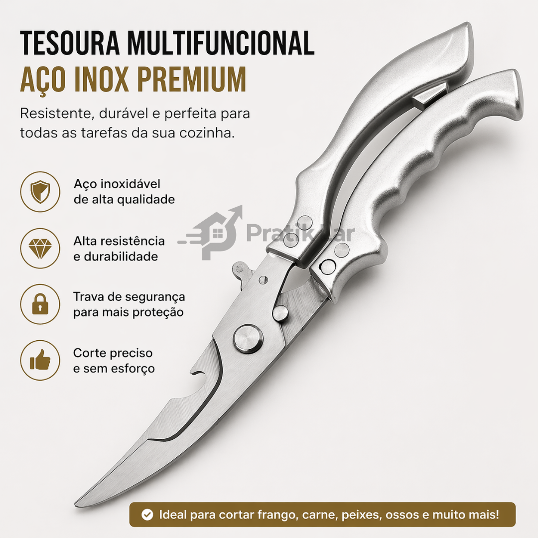 Tesoura Multifuncional CulinaBlade™ Pratik Lar