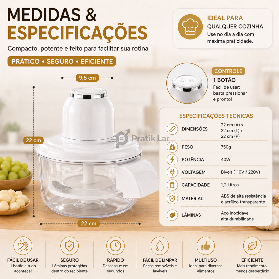 Descascador Automático ChefEase Pro™