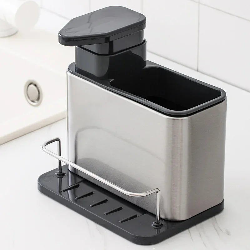 Dispenser de Sabonete Inox para Pia | Organização e Praticidade na Cozinha