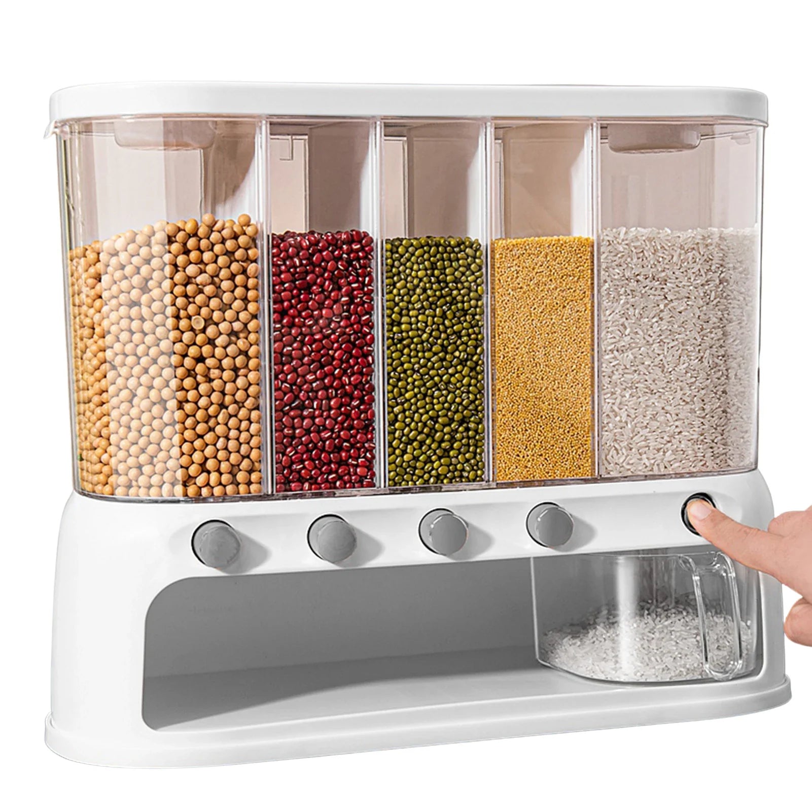 Dispenser de Grãos Selado para Parede (10kg)