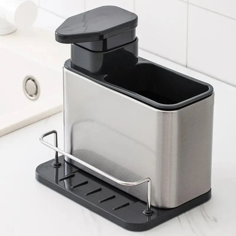 Dispenser de Sabonete Inox para Pia | Organização e Praticidade na Cozinha