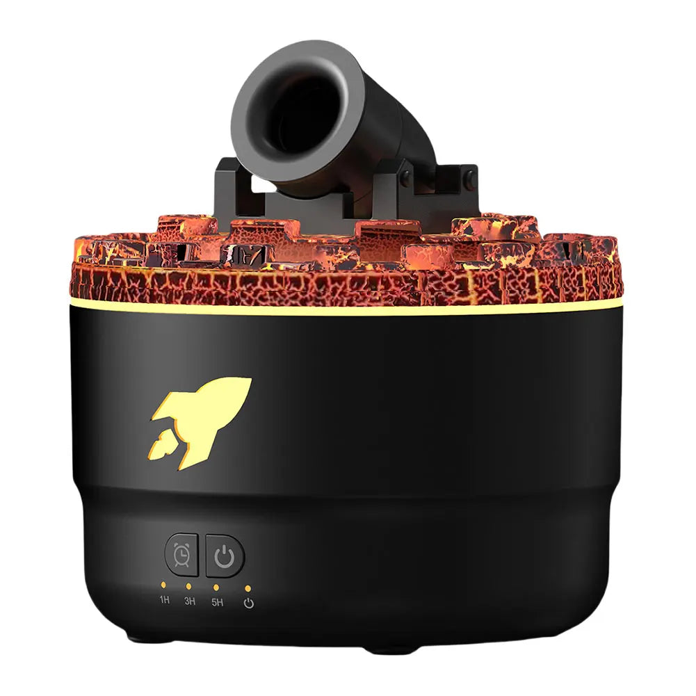 Difusor Canhão 3 em 1 — Névoa, Aroma e Luz para o Seu Relaxamento Perfeito