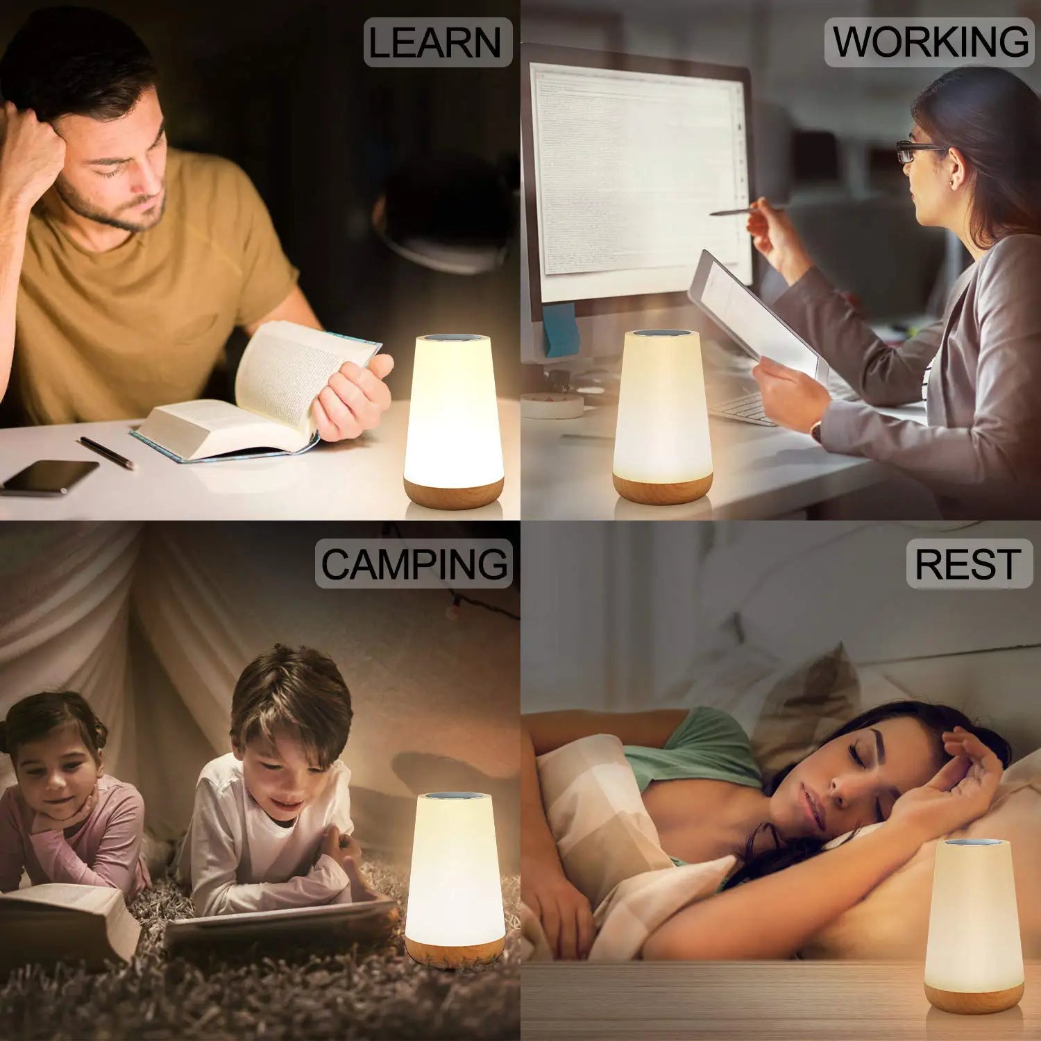 Luminária LED Multicolorida – Crie Ambientes Incríveis com 1 Toque.