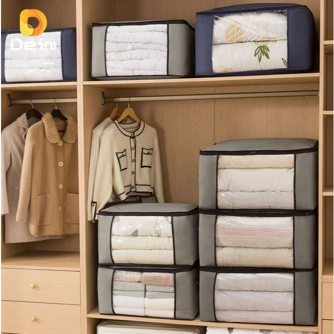 Caixa Organizadora Multiuso Ecológica Anti-Poeira e Umidade – Ideal para Roupas, Casacos e Cobertores