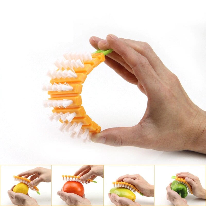 Escova Flexível para alimentos e Vegetais