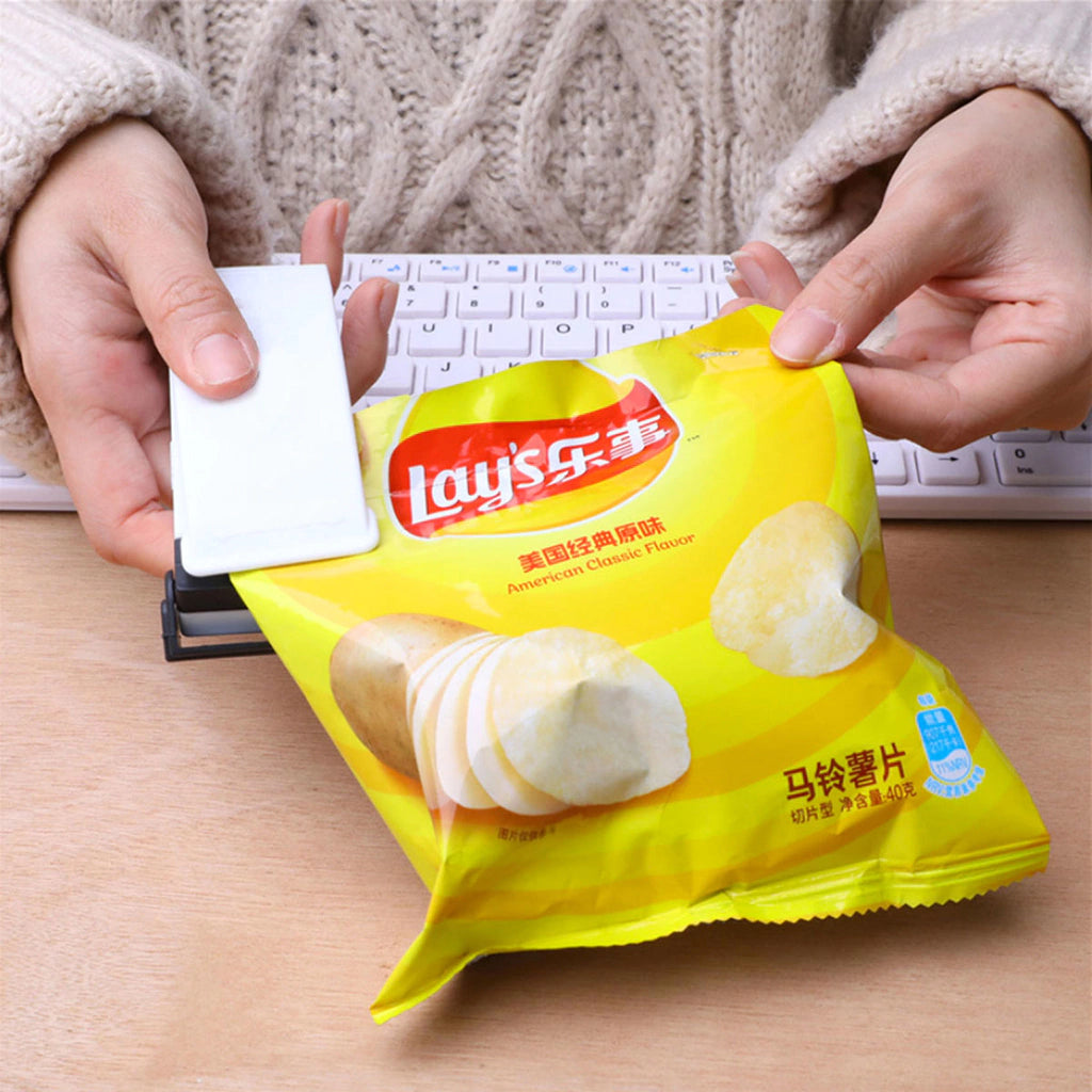 Mini Seladora de Embalagens Selador Alimentos Portátil